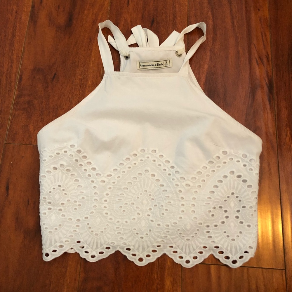 Abercrombie Eyelet Crop Top